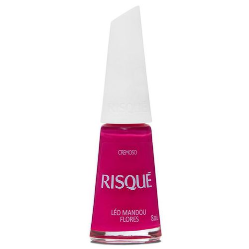 Esmalte Risqué Cremoso Cor Léo Mandou Flores 8ml