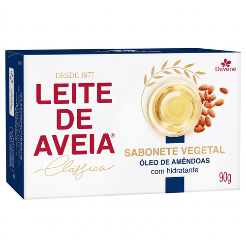 Sabonete em Barra Davene Leite de Aveia e Óleo de Amêndoas 90g
