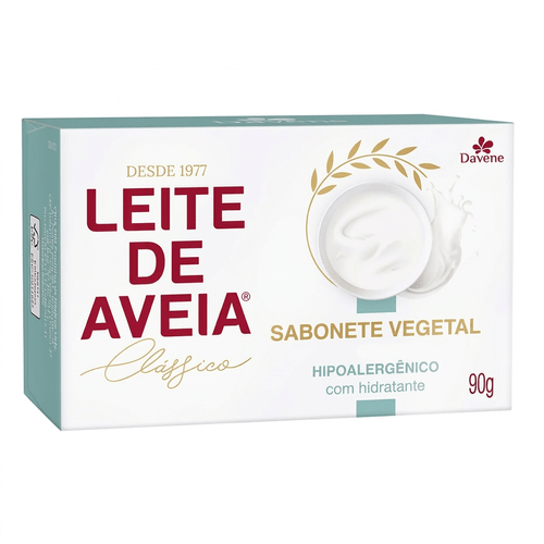 Sabonete em Barra Davene Leite de Aveia Hipoalergênico 90g