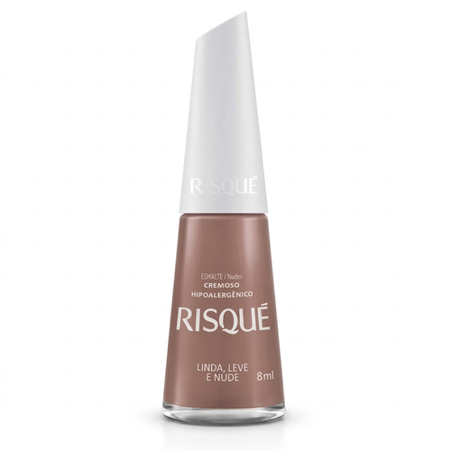 Esmalte Risqué Cremoso Cor Linda Leve Nude 8ml