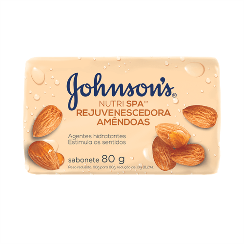 Sabonete em Barra Johnson's Nutrispa Amêndoas 80g