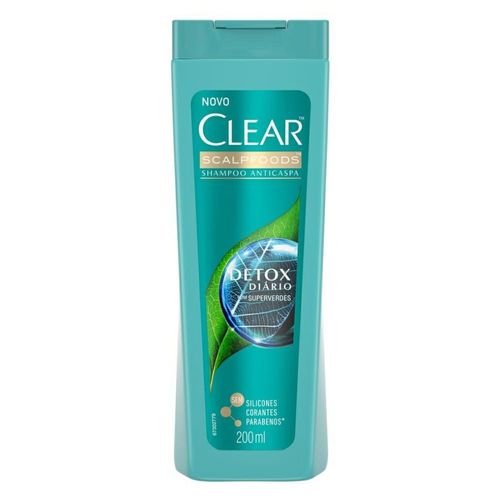 Shampoo Clear Anticaspa Detox Diário 200ml