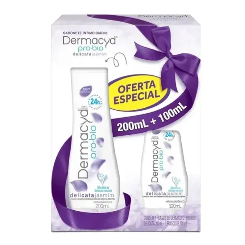Sabonete Íntimo Dermacyd Delicata Jasmim 200ml + 100ml