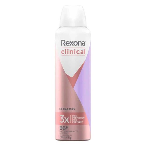 Desodorante Aerosol Masculino Rexona Clinical Extra Dry 150ml