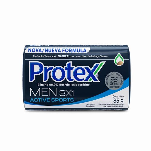 Sabonete em Barra Masculino Protex Men Sport Fragrância Active Sports 85g