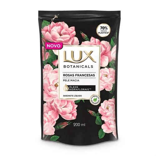 Sabonete Líquido Lux Botanicals Rosas Francesas Refil 200ml