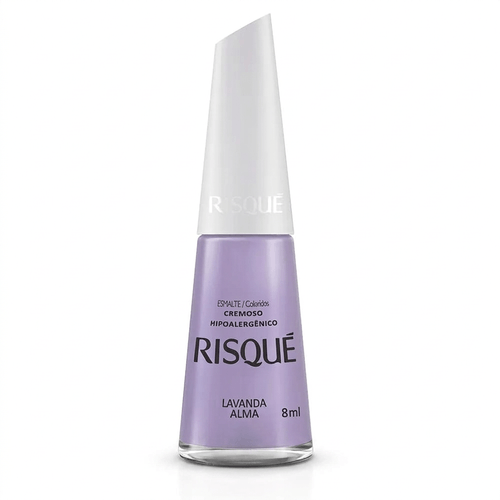 Esmalte Risqué Cremoso Cor Lavanda Alma 8ml