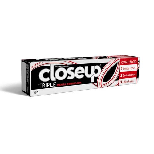 Creme Dental Closeup Tripla Proteção Menta Americana 70g