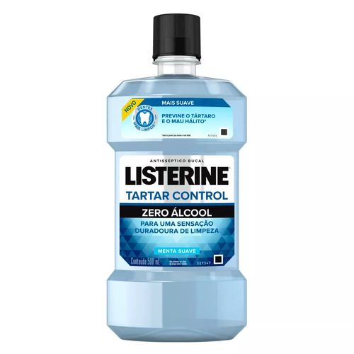 Enxaguante Bucal Listerine Tartar Control Zero Menta Suave 500ml