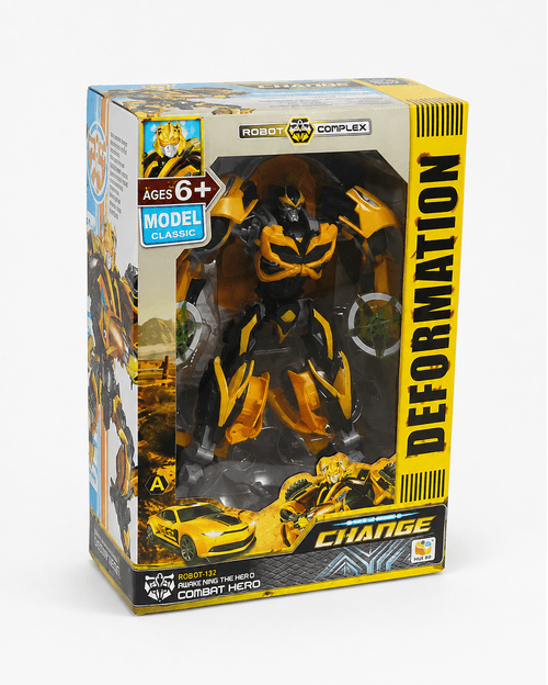 Brinquedo Robô Relógio Transformers 13cm