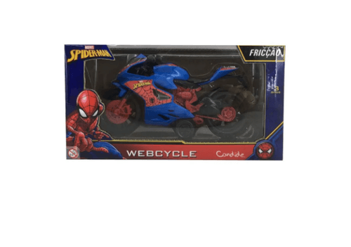 Brinquedo Moto Spider-Man Webcycle com Fricção