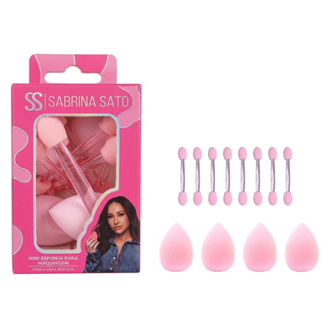 Kit Mini Esponjas para Maquiagem com 12 Unidades SP2025