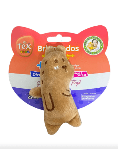 Brinquedo de Pelúcia Urso Marrom Cat Nip