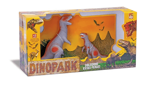 Brinquedo Infantil Dinossauro T-Rex com Filhote