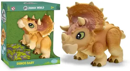 Brinquedo Boneco e Personagem Jurassic World Triceratops