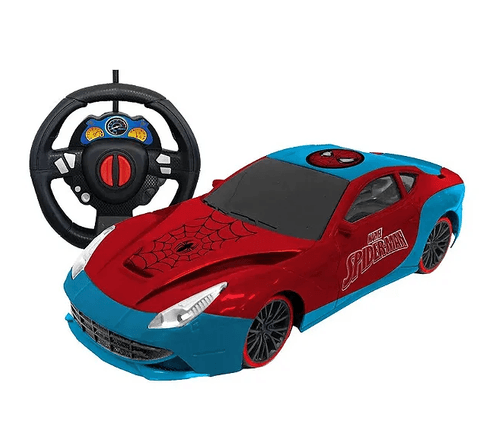 Brinquedo Infantil Carrinho de Controle Remoto Spider-Man Auto Racing