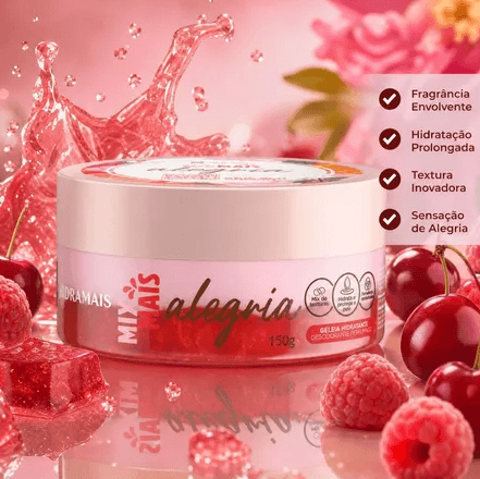 Geleia Hidratante Corporal Hidramais Mix Mais Alegria com Hidratação 150g
