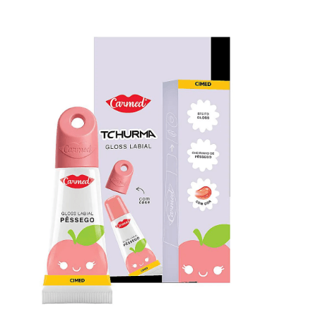 Hidratante Labial em Gel Carmed Lip Gloss com Pêssego 5g