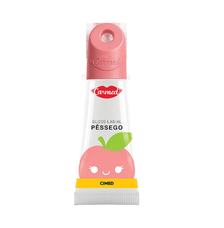 Hidratante Labial em Gel Carmed Lip Gloss com Pêssego 5g