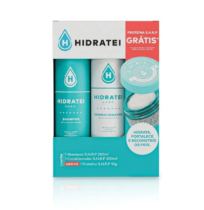 Kit Hidratei Hidratação Intensa Shmapoo 250ml + Condiconador 200ml + Máscara Capilar Mini 10g