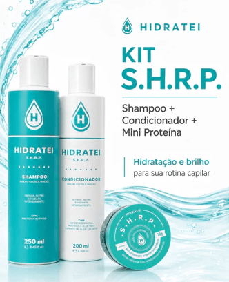 Kit Hidratei Hidratação Intensa Shmapoo 250ml + Condiconador 200ml + Máscara Capilar Mini 10g