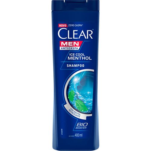 Shampoo Anticaspa Masculino Clear Men Ice Cool Menthol 400ml