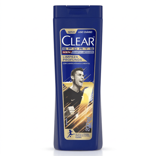 Shampoo Clear Men Sports Limpeza Profunda Anticaspa 200ml