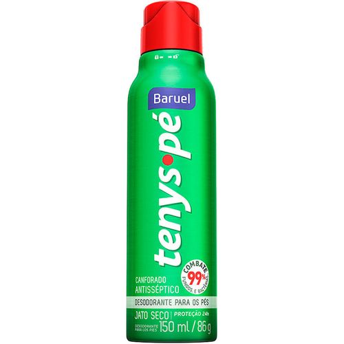 Desodorante Aerosol para os Pés Baruel Tenys Pé Canforado 150ml