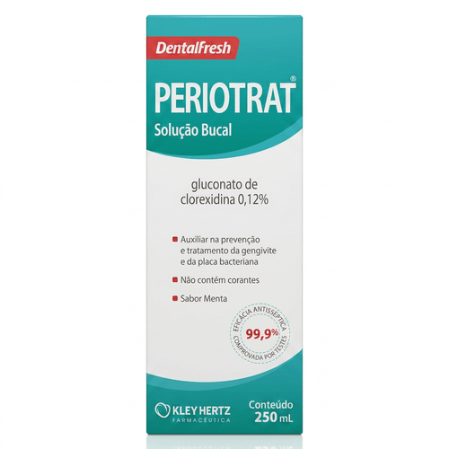 Enxaguante Bucal Hertz Periotrat Sem Álcool Menta 250ml