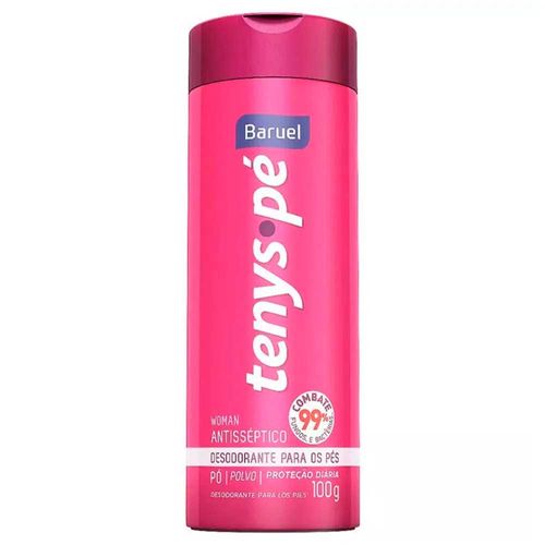 Desodorante Pó Feminino Baruel Tenys Pé Woman 100g