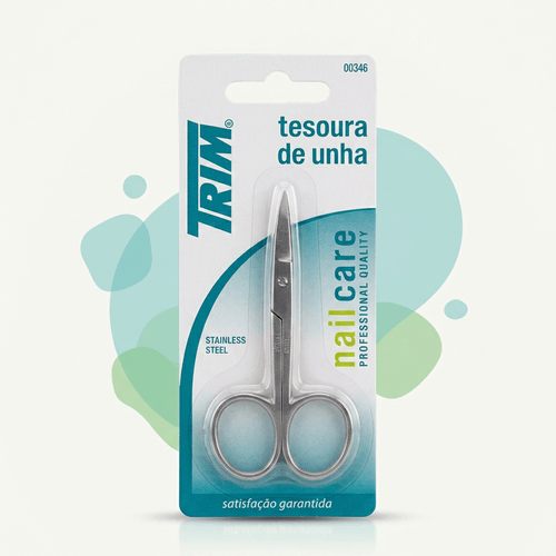 Tesoura para Unha Trim Ponta Curva 1 Unidade