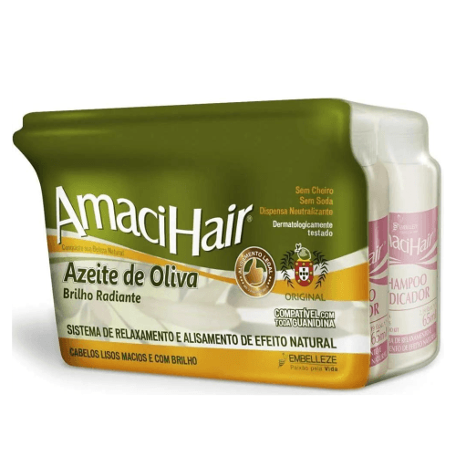 Creme Relaxante Embeleze Amacihair Azeite de Oliva 220g