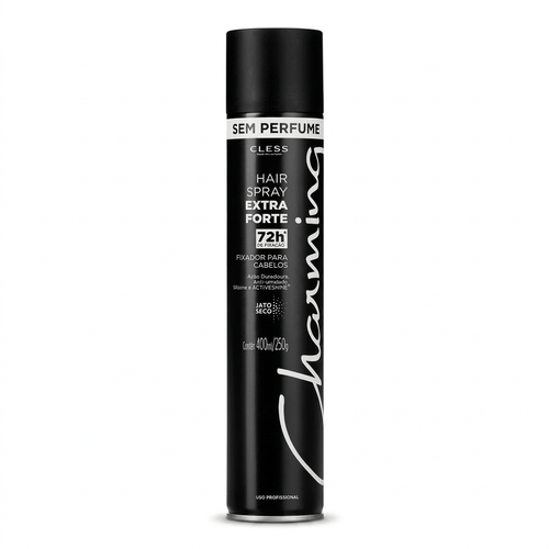 Fixador Hair Spray Charming Extra Forte Sem Perfume 400ml