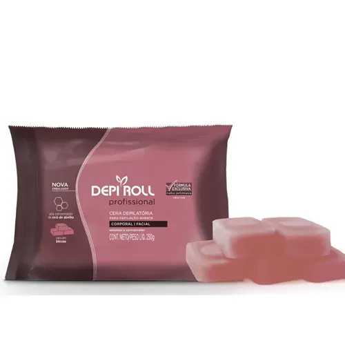 Cera Depilatória Quente Depi Roll Rosa 250g