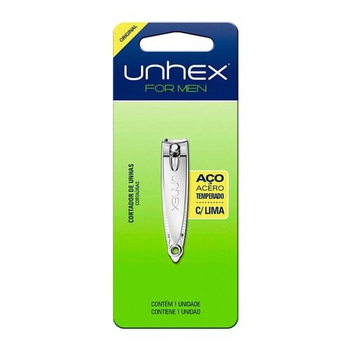 Cortador de Unha Masculino Merejhe Unhex For Men Cor Prata 1 Unidade
