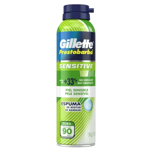 Espuma de Barbear Masculino Gillette Prestobarba Sensitive 150g