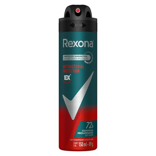 Desodorante Aerosol Masculino Rexona Antibacterial Protection 150ml