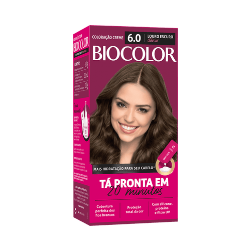 Tintura de Cabelo Biocolor Cor 6.0 Louro Escuro Clássico 1 Unidade