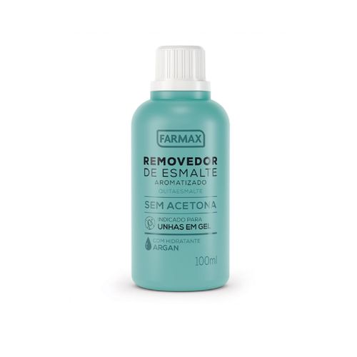 Removedor de Esmalte Farmax Argan sem Acetona 100ml