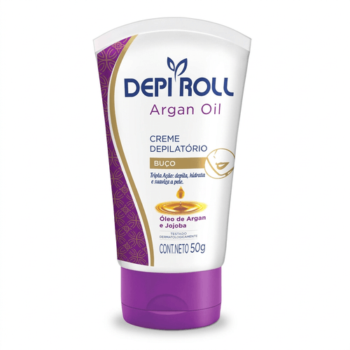 Creme Depilatório Feminino Depi Roll Buço Argan Oil 50g