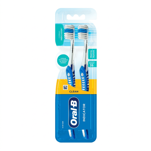 Escova Dental Oral-B Indicator 40 Cerdas Macias 2 Unidades