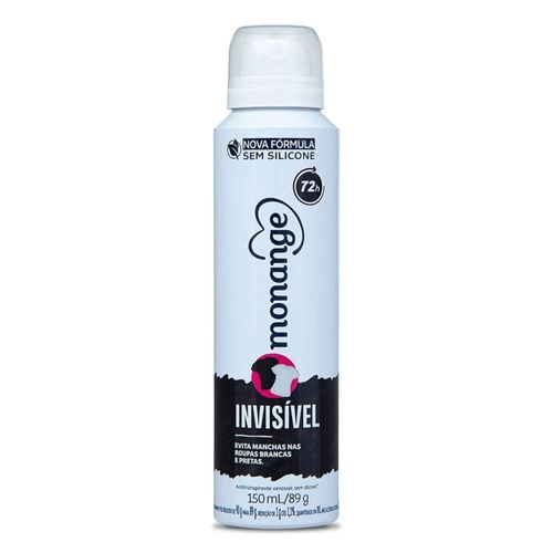 Desodorante Aerosol Feminino Monange Invisível 150ml