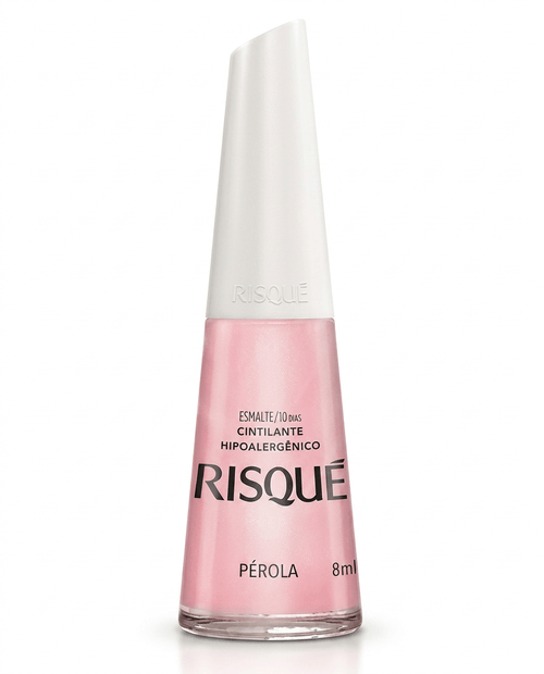 Esmalte Risqué Cintilante Cor Pérola 8ml
