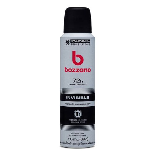 Desodorante Aerosol Masculino Bozzano Invisible 150ml