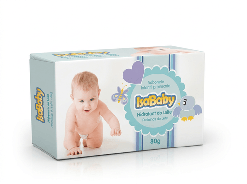 Sabonete em Barra Infantil IsaBaby Proteínas do Leite 80g