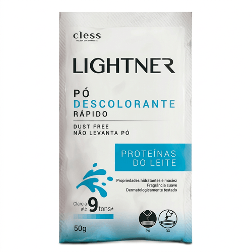 Pó Descolorante Cless Lightner Proteínas do Leite 50g
