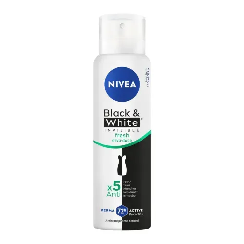 Desodorante Aerosol Feminino Nivea Black & White Invisible Fresh 150ml