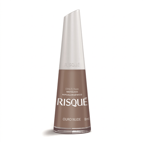 Esmalte Risqué Cor Ouro Nude 8ml