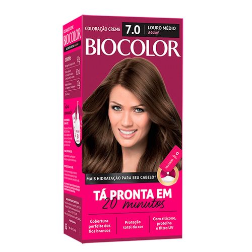 Tintura de Cabelo Biocolor Cor 7.0 Louro Arraso