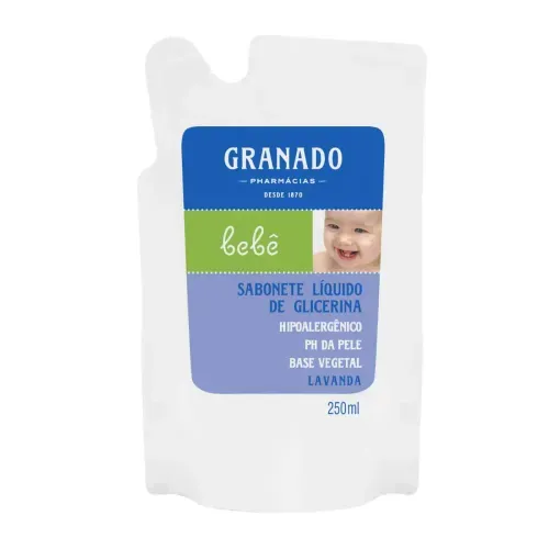 Sabonete Líquido Granado Bebê Lavanda Refil 250ml